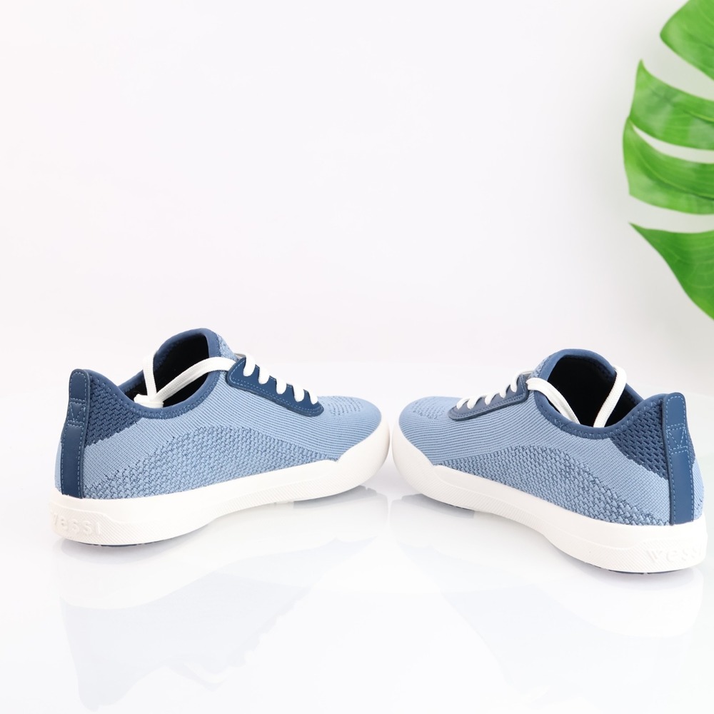 Vessi Womens Weekend 1.5 Sneakers Size 7 Waterproof Blue Lace Up Comfort Shoes - Picture 10 of 17